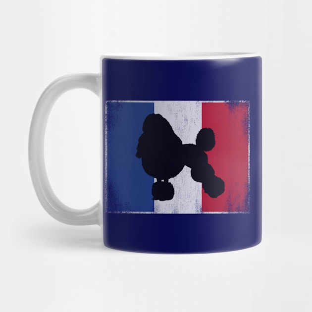 French Poodle French Flag Tricolore Bastille Day Gift by SeaLAD